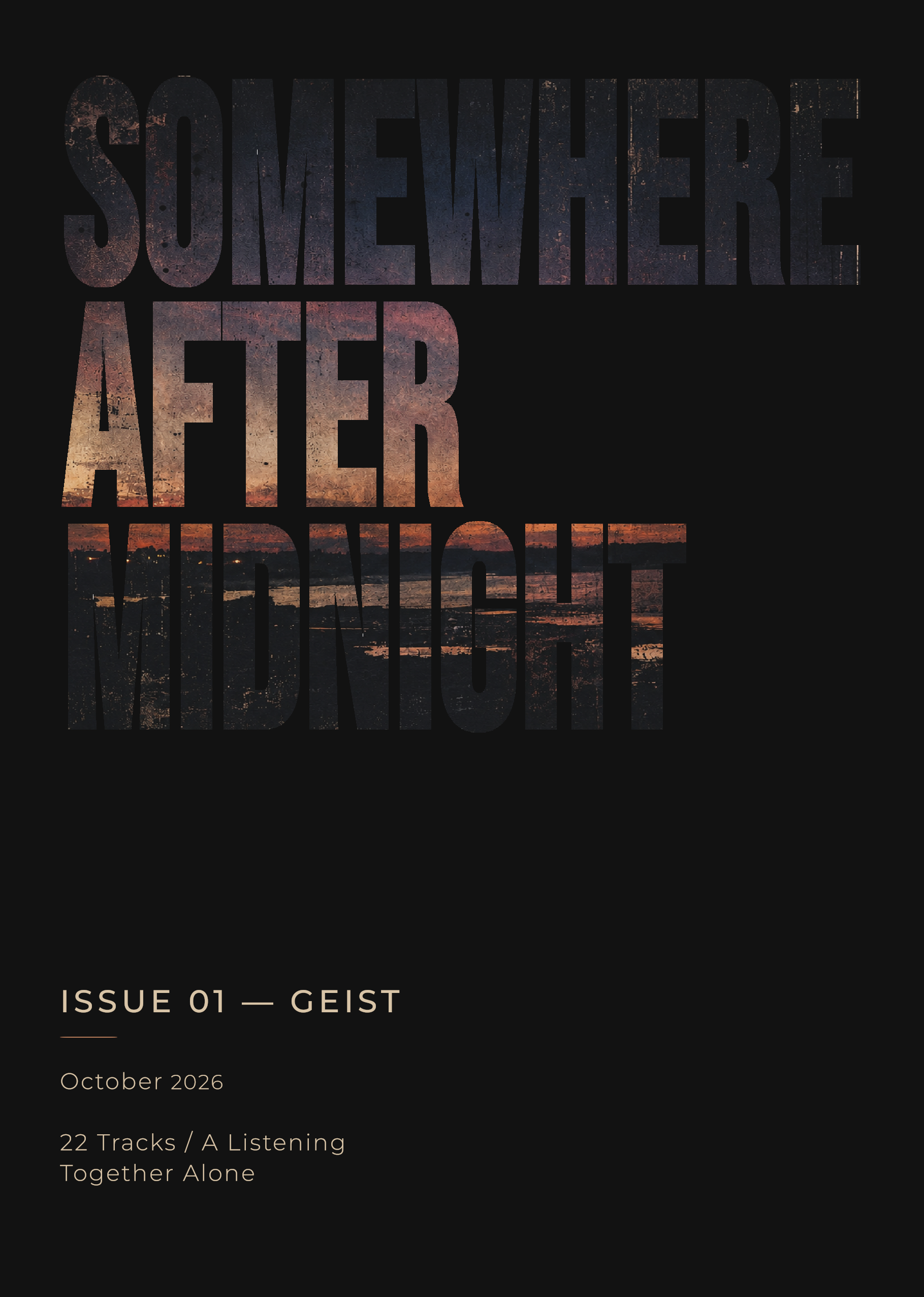 Front cover of Somewhere After Midnight Issue 01